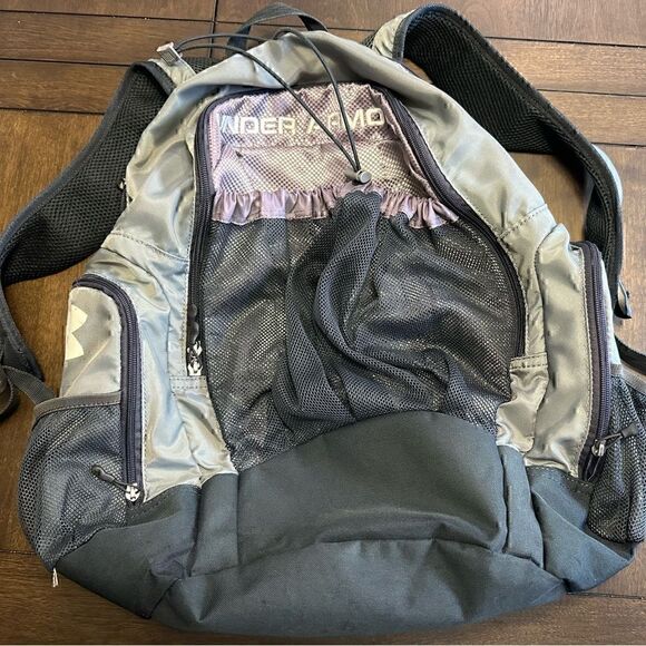 Under Armour Gray/Purple Several Pocket Backpack - Picture 1 of 5